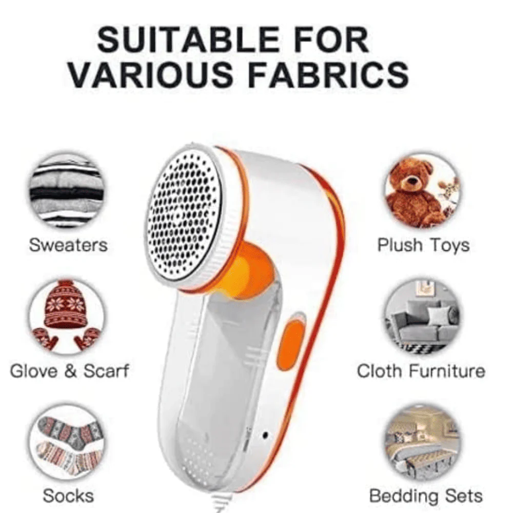 Nova Electric Lint Remover | Wool & Fabrics | Rotary Sharp Blades | Random Color - Image 2