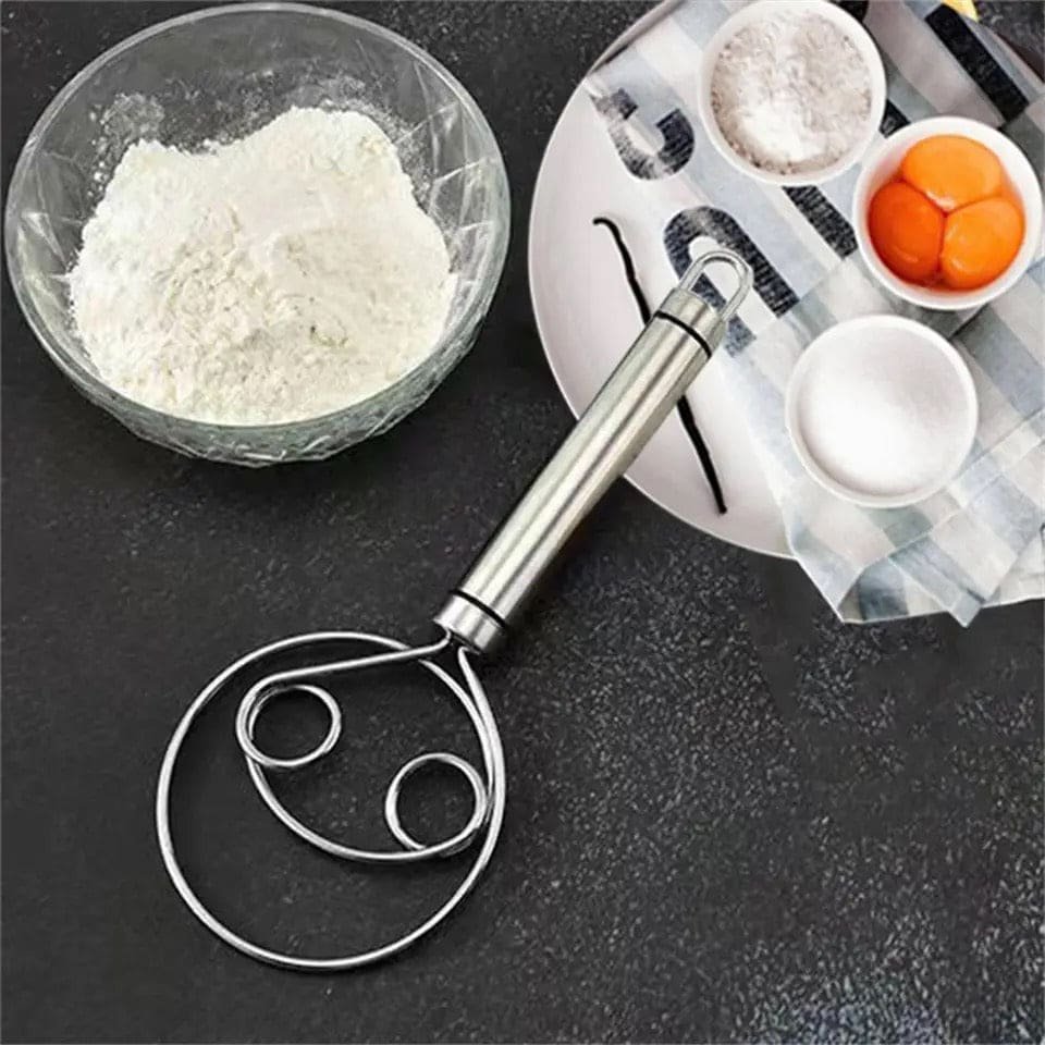 Manual Non Stick Steel Flour Cream Mixer Beater - Image 8