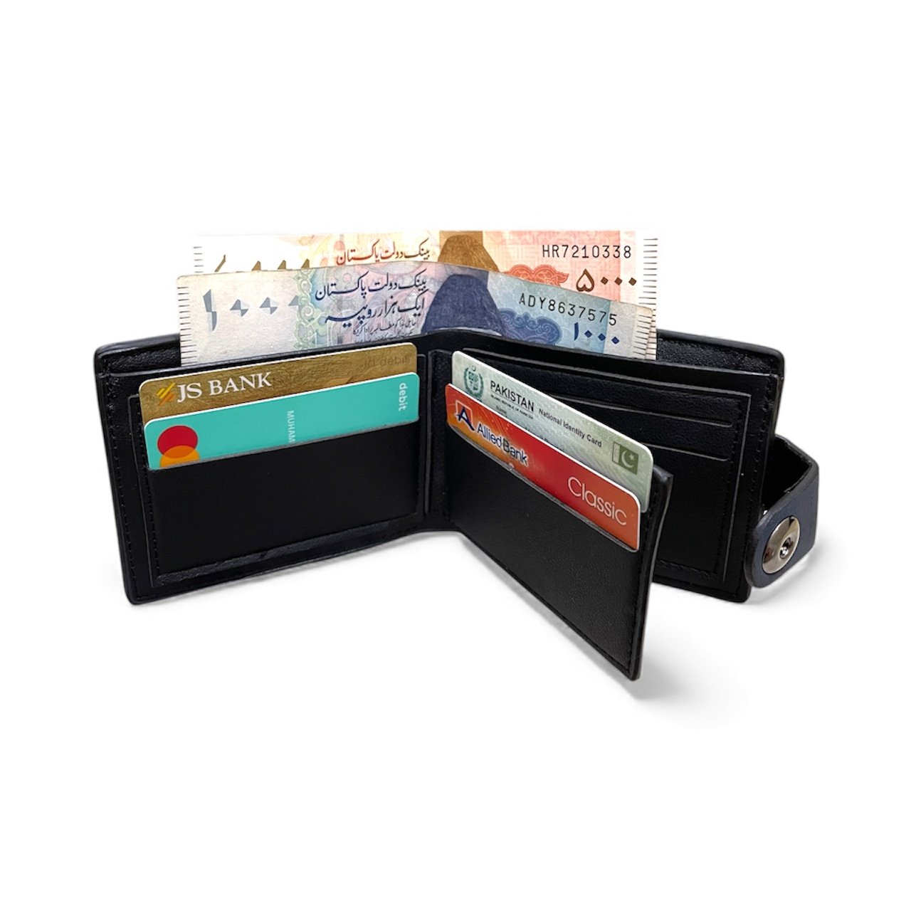 Men PU Leather Wallet with Box - Image 3