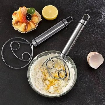 Manual Non Stick Steel Flour Cream Mixer Beater - Image 7
