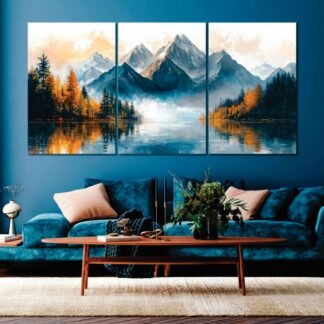 Set of 3 Premium Wall Art Photo Tiles – Modern Home Decor Sets 8x11