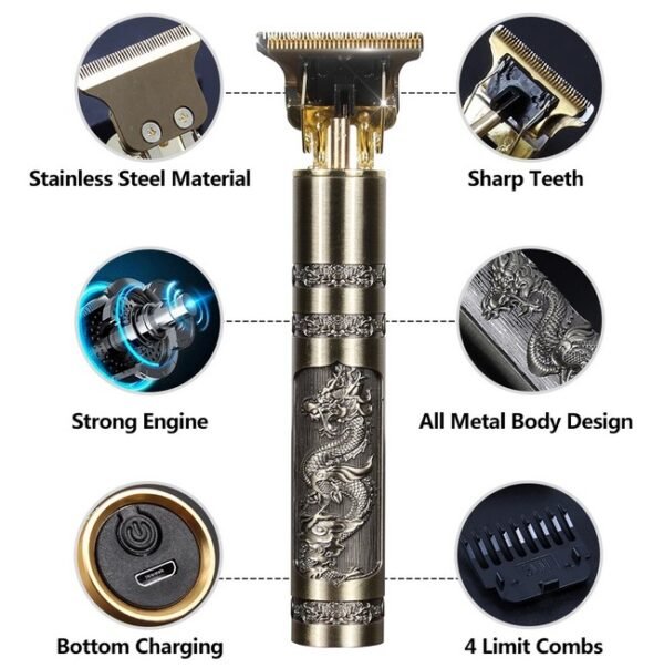 T9 (Metal ) TRIMMER Professional Hair and Beard Trimmer - Image 3