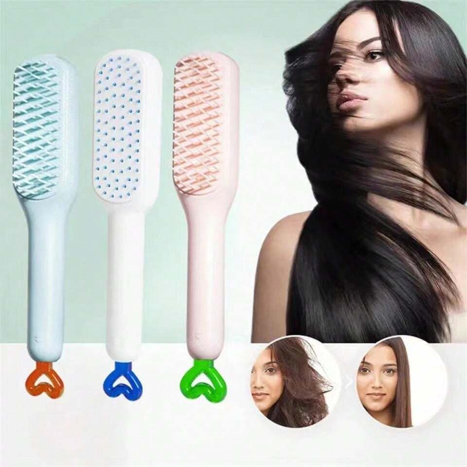 Self cleaning hair comb (random color) - Image 2