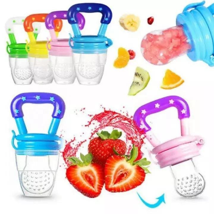 Baby Solid Baby Fruit Pacifier Fresh Fruit Feeder Infant Teething Toy Nibbler Teether Pacifier Safe Silicone Pacifier (random color) - Image 9
