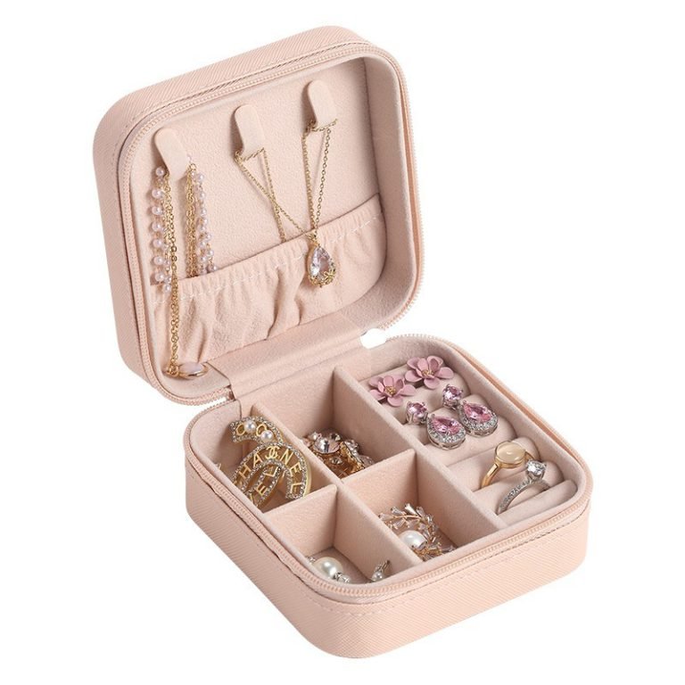 Travel Leather Pocket Jewellery Organizer Box (Mix/Random color) - Image 3