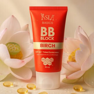 SL Basics BB Block SPF 50+ Tinted Sunscreen – Hydrating BB Cream with Vitamin E & Lotus Extract (50ml)