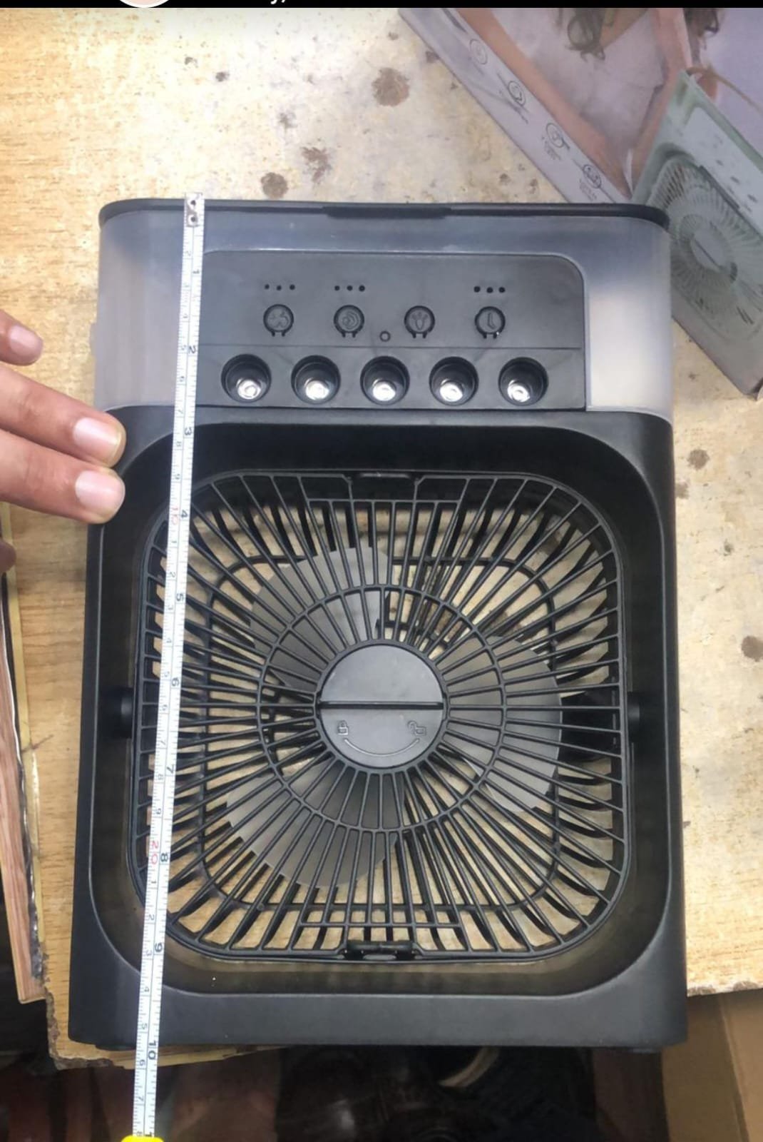 Multi-Function Portable Desktop Air Cooler Fan – High-Velocity Cooling with LED Lighting, - Image 8