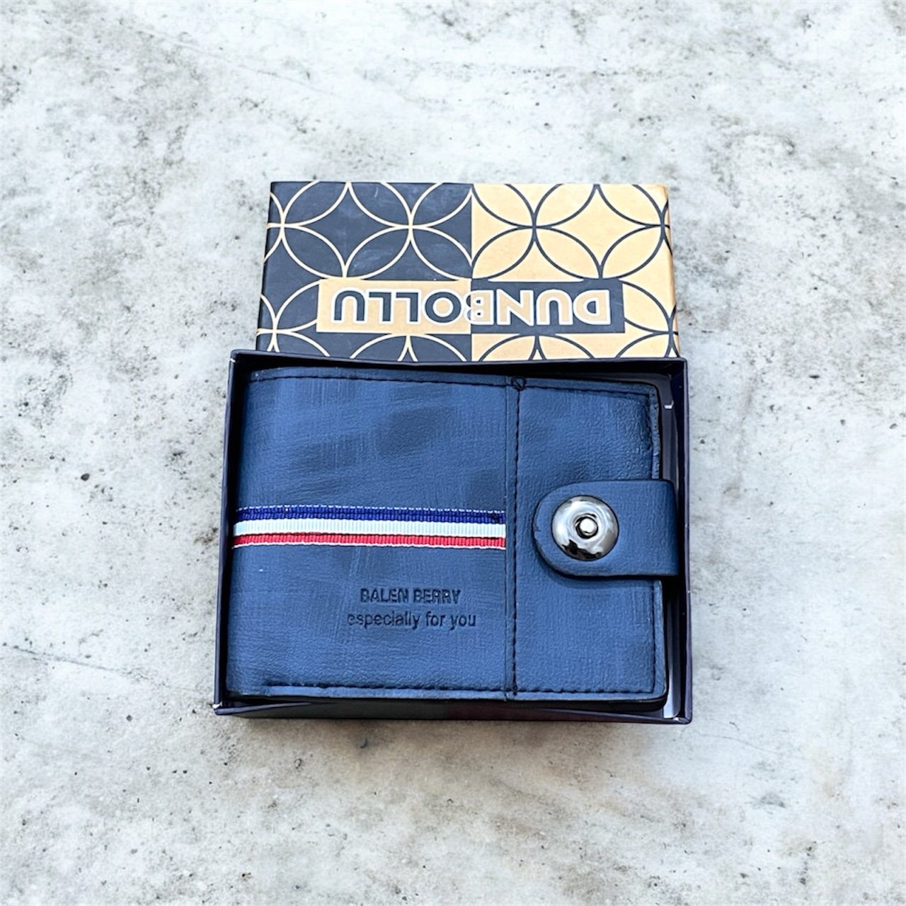 Men PU Leather Wallet with Box - Image 2
