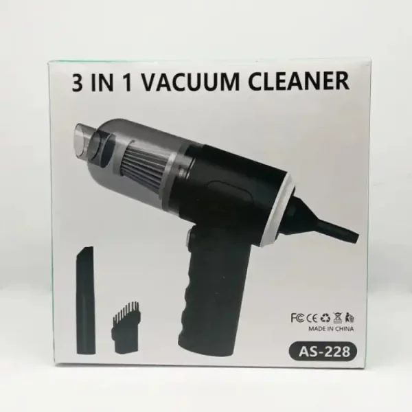 3 In 1 Portable Vacuum Cleaner Wireless Hand-held Cleaning For Car Home (As 228) - Image 3