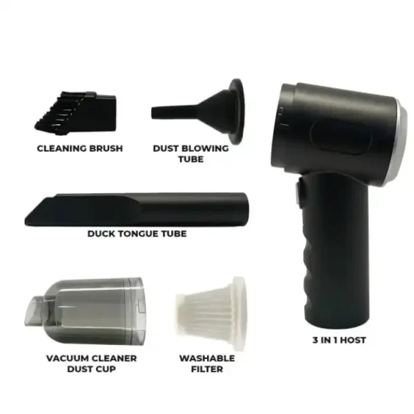 3 In 1 Portable Vacuum Cleaner Wireless Hand-held Cleaning For Car Home (As 228) - Image 4