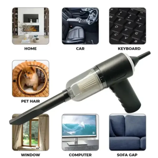 3 In 1 Portable Vacuum Cleaner Wireless Hand-held Cleaning For Car Home (As 228) - Image 5