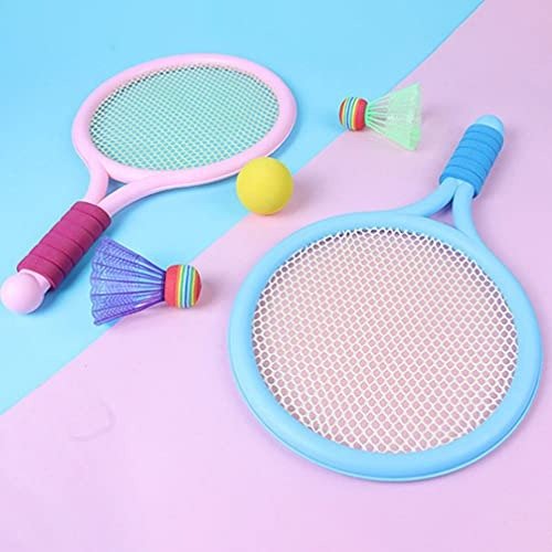Kids Badminton & Tennis Racket Set – Easy-To-Handle Outdoor Sports Toy With 2 Rackets, 1 Ball, (Random Color) - Image 6
