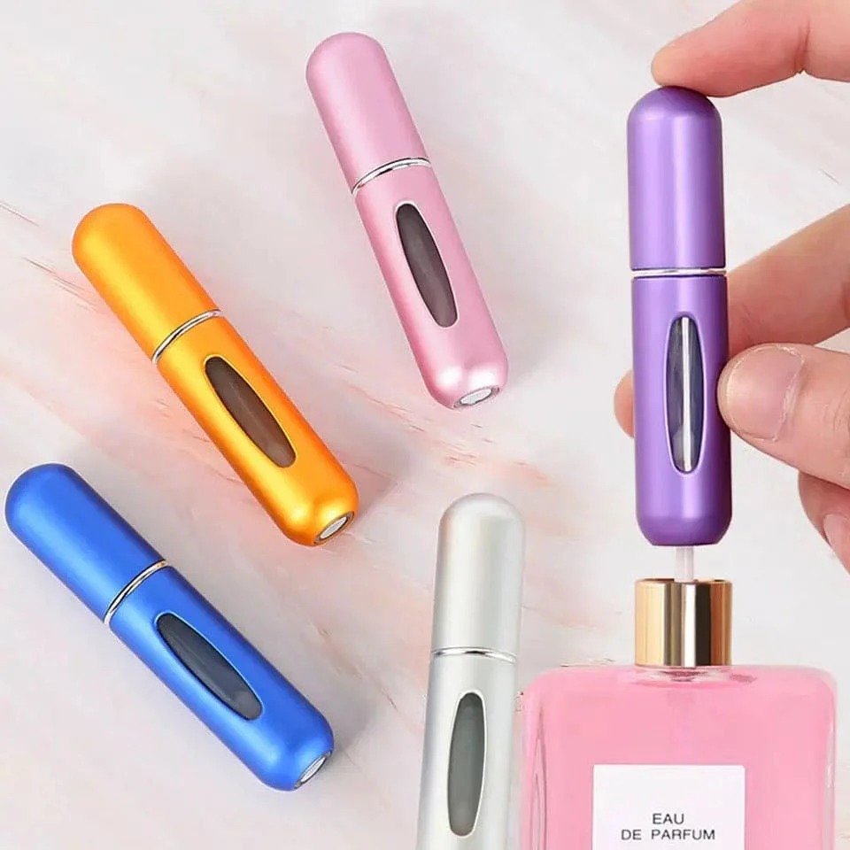 Portable Refillable Perfume Atomizer Spray Bottle - Travel Accessory Designed For Fragrance Storage And Daily Grooming Routine - 5ml (Random Color) - Image 4