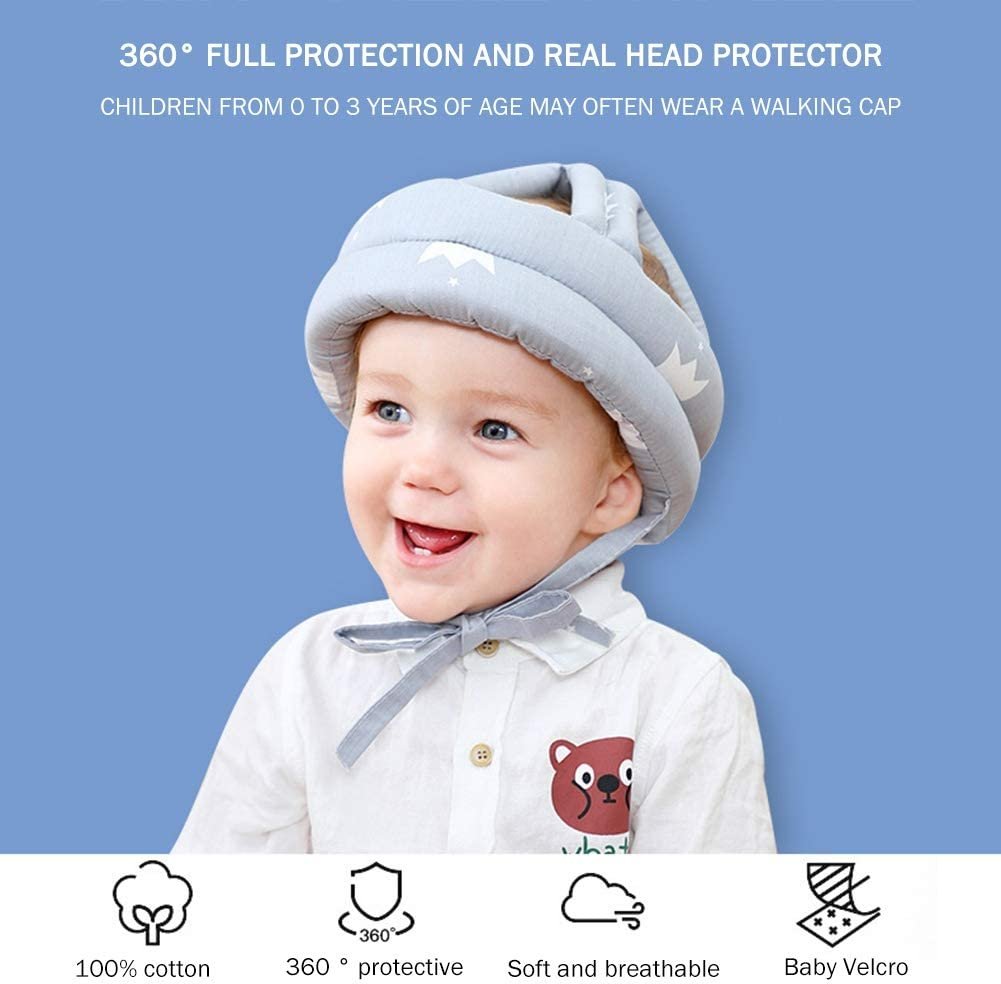 Baby Head Protector Crawling - Baby Safety Helmet & amp Walking Helmet (Random Color/Design) - Image 6