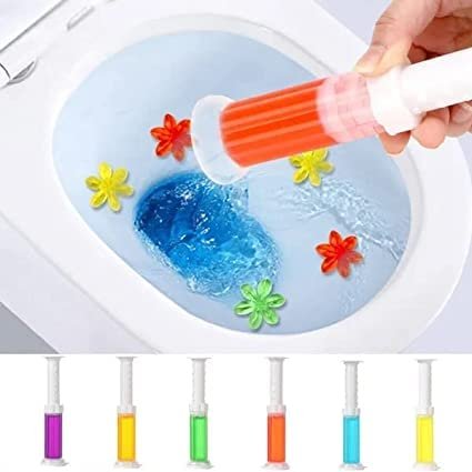 Toilet Cleaning Stamp Gel Toilet Injection Gel Flower Bathroom Cleaner Toilet Gel (random - Image 9