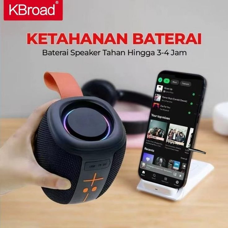 KTS-2310 Waterproof RGB Bluetooth Speaker – Portable Outdoor Wireless Speaker with Deep Bass & - Image 2