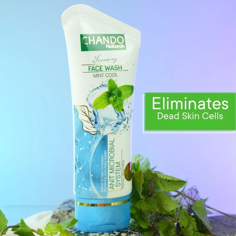 CHANDO Naturals Foaming Face Wash Mint Cool – Anti-Microbial Daily Cleanser for Oily & - Image 2