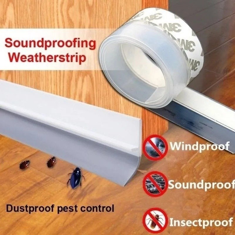 5M Flexible Door Bottom Sealing Strip Mosquito and Mouse Kitchen Stopper Wind Dust Blocker - Image 3