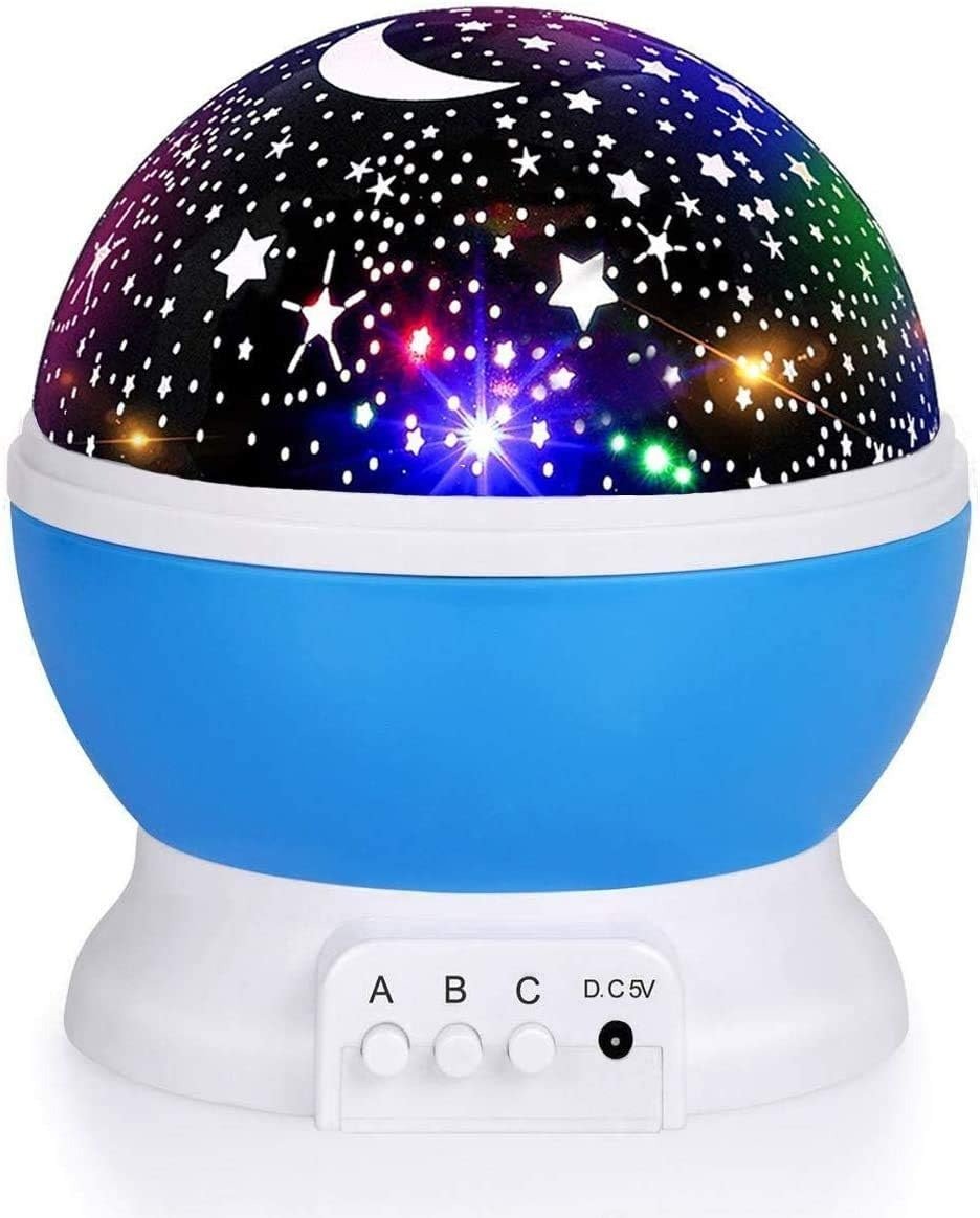 Starry Sky Star Projector Night Light – 360° Rotating Multicolor LED Lamp (Random Color) - Image 6