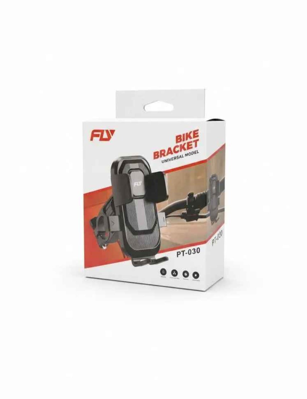 FLY PT-030 Universal Bike Phone Holder Secure Stable Hands Free Riding With 360 Degree Adjustable Viewing - Image 5