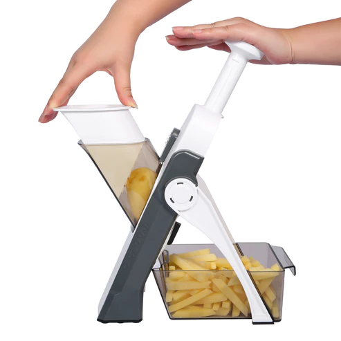 Mandoline Vegetable Cutter Slicer Chopper | Multi-function Cutter Vertical Vegetable Cutter Kitchen Shredder Grater single blade (random color) - Image 4