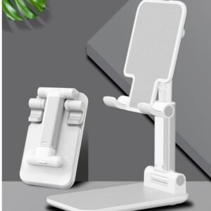 Premium Foldable Desktop Stand – Adjustable Height & Multi-Angle Portable Mount for All Mobiles & Tablets