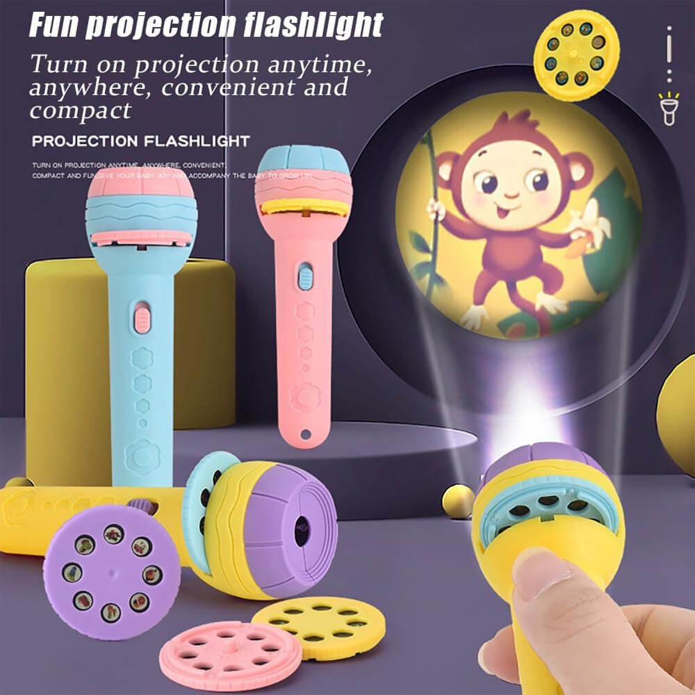 Children’s Slide Projector Torch With 1 Reels Slide - Image 2