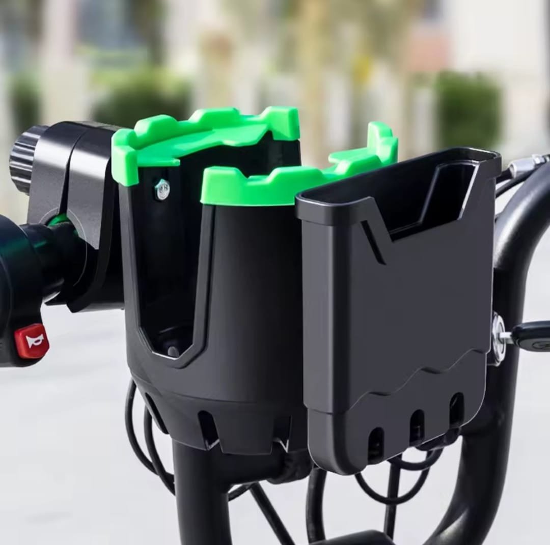 2-In-1 Universal Cup Phone Drinks Holder Bicycle Adjustable Cell Phone Holder Water Bottle - Image 2