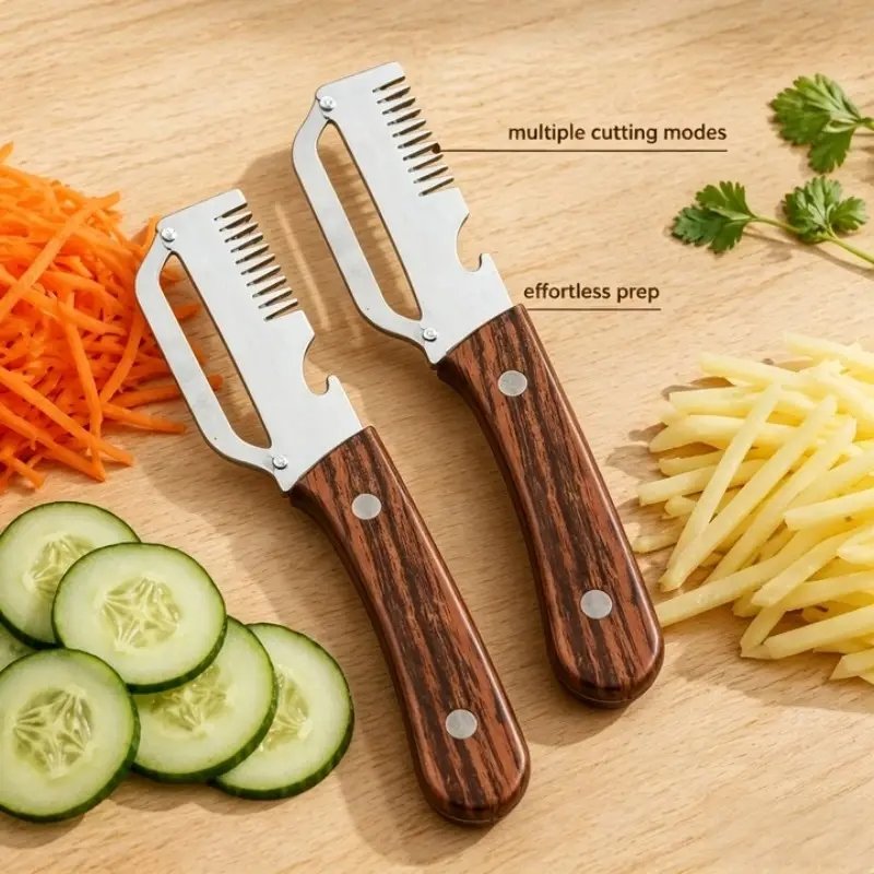 3in1 Peeler Knife Stainless Steel - Image 5