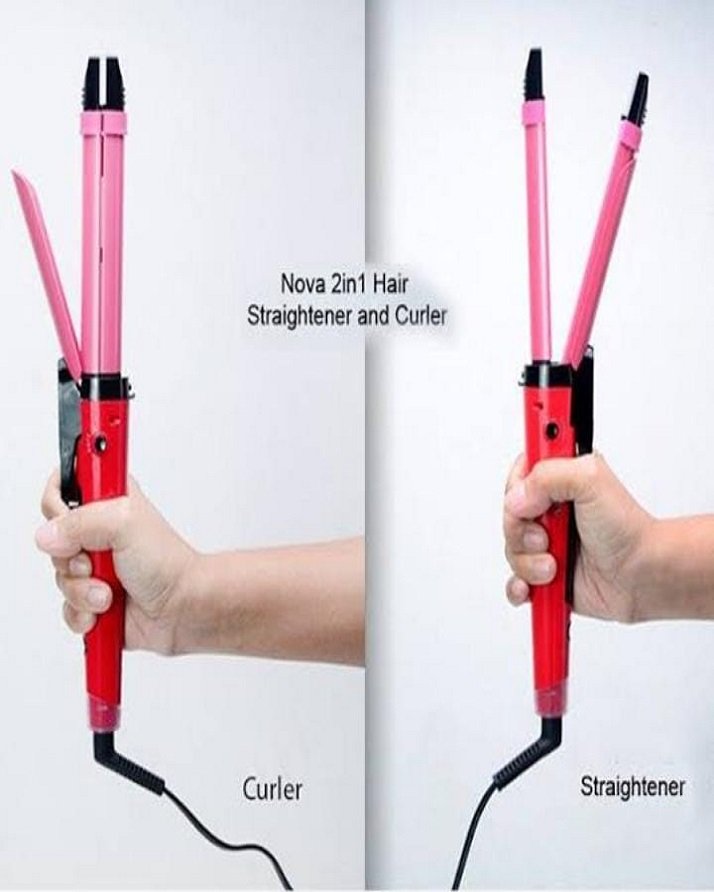 2 in 1 Nova Hair Straightener and Curler Hair Straightener + Curler Versatile Styling Tool for Straightening and Curling Hair - Image 2