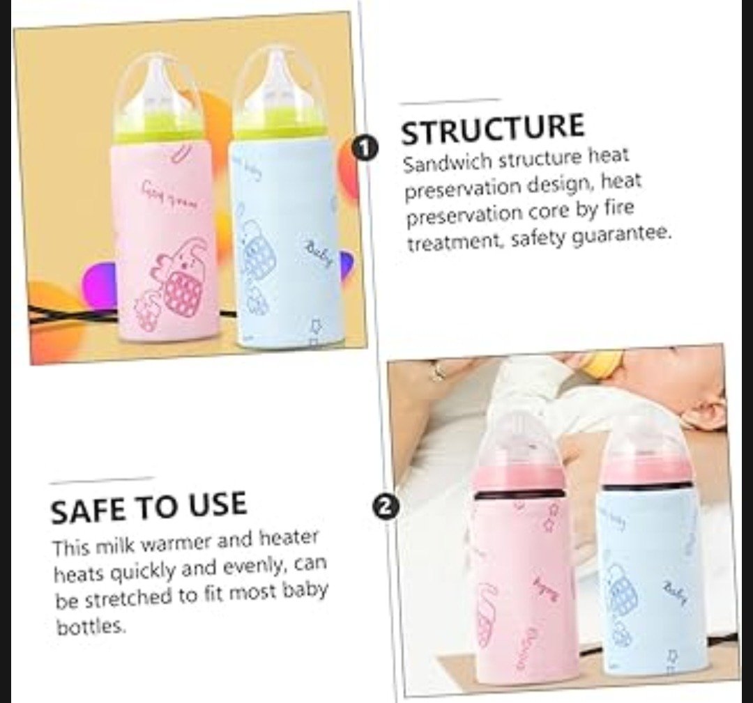 Portable USB Baby Bottle Warmer – Universal Insulated Milk Heater Sleeve for Travel and Home Use (Without Feeder) - Image 4