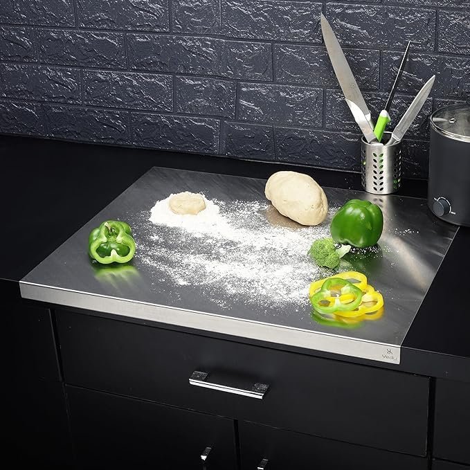 Stainless Steel Cutting Board! 🔪✨ Durable, hygienic, and easy to clean—perfect for all your chopping needs. A must-have for any chef! - Size: 41x33Cm - Image 11