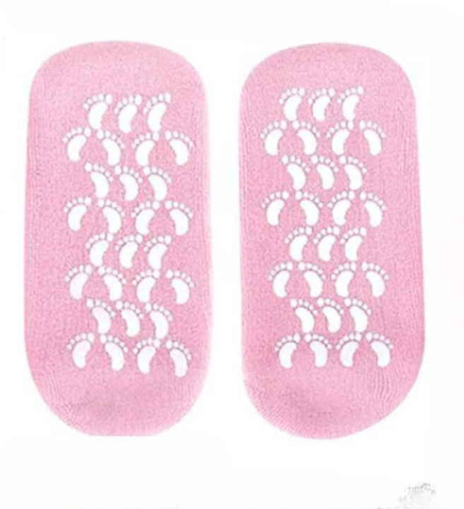 1 Pair Reusable Silicone Spa Gel Socks For Dry Feet And Cracked Heel Treatment – Moisturizing - Image 6