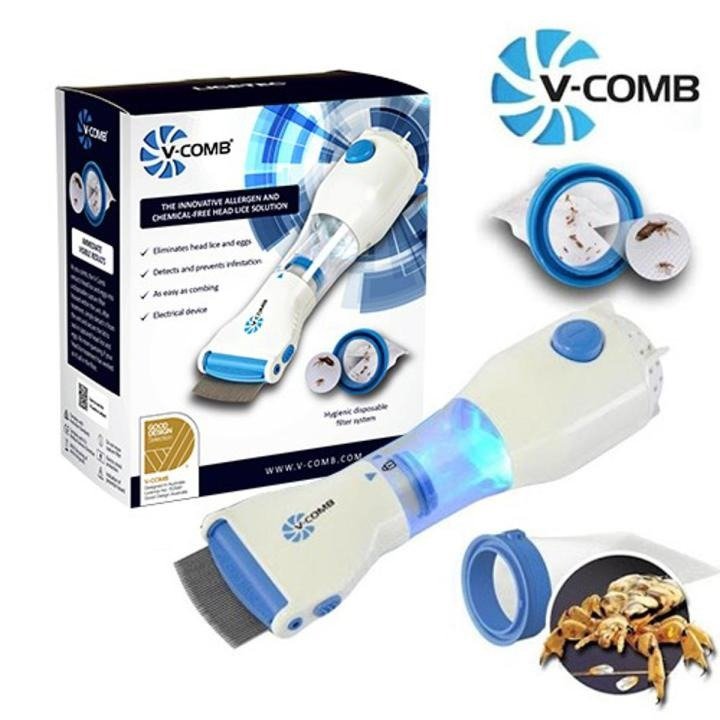 V Comb Electronic Head Lice Removal Machine With 4 Filters Anti Lice Device Safe Effective And Easy To Use - Image 4