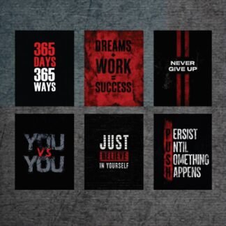 Set of 6 Premium Wall Art Photo Tiles – Modern Home Decor Sets 8x11