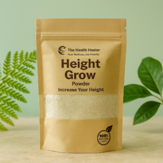 The Health Healer Height Grow Powder – 100% Natural Height Increase Supplement for Daily Growth & Wellness – 70g
