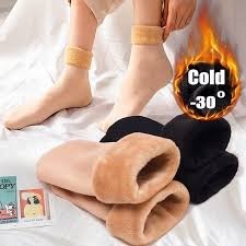Pack of 2 pairs Women Winter Woolen Socks Warm Thicken Thermal Snow Socks - Image 2