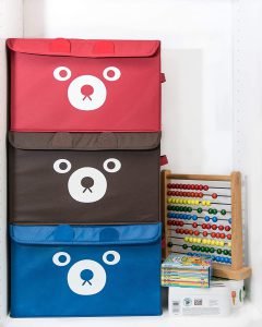 1 Pc Panda Design Folding Storage Bins Quilt Basket Kid Toys Organizer Storage Boxes Cabinet (Random Color) - Image 3