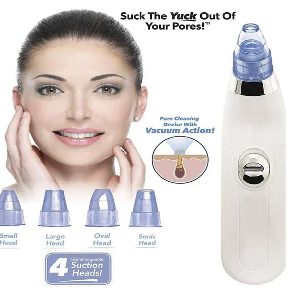 Derma Suction Pore Cleaning Device With Powerful Vacuum Action Gently Removes Dirt, Oil, And Blackheads, Leaving Skin Clean, Smooth, And Refreshed (Cell Operated) - Image 3