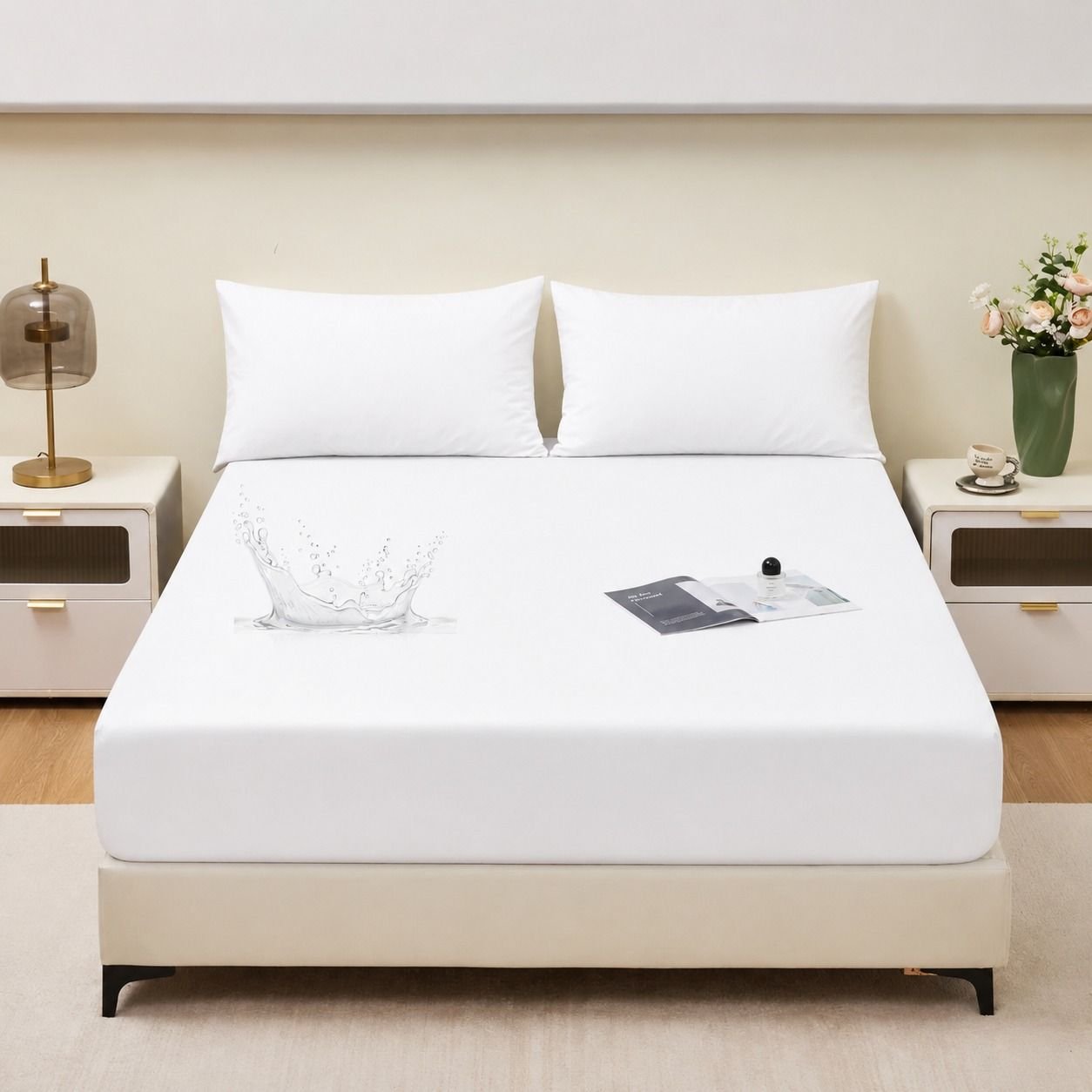 Waterproof Terry Mattress Protector – King Size (72 x 78 Inches, Fits Up To 8" Depth) - Image 8