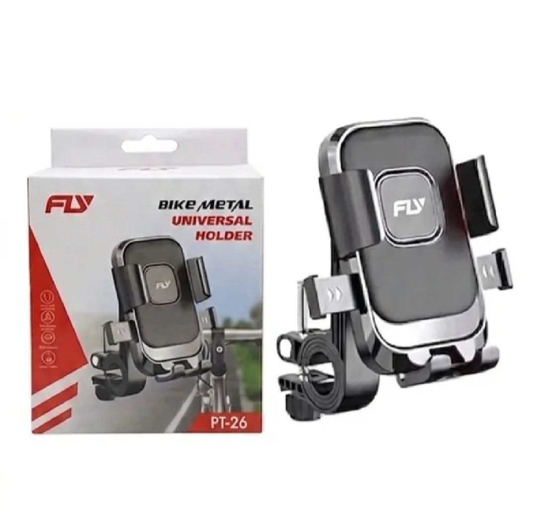 FLY PT-030 Universal Bike Phone Holder Secure Stable Hands Free Riding With 360 Degree Adjustable Viewing