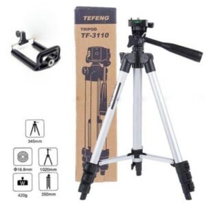 Adjustable Tripod Stand for Mobile & Camera – Universal Phone Clip for Vlogging, Reels, Photography & Video Recording