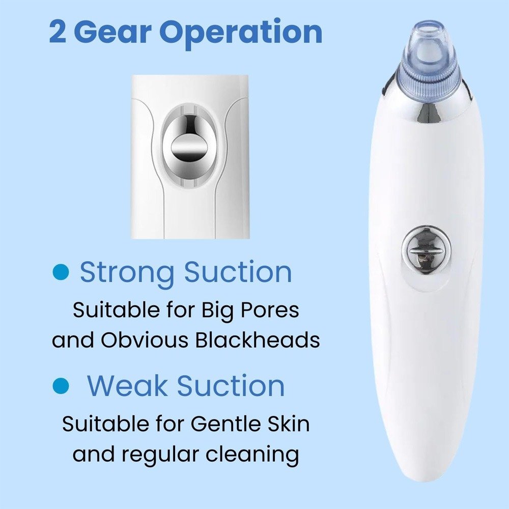Derma Suction Pore Cleaning Device With Powerful Vacuum Action Gently Removes Dirt, Oil, And Blackheads, Leaving Skin Clean, Smooth, And Refreshed (Cell Operated) - Image 5