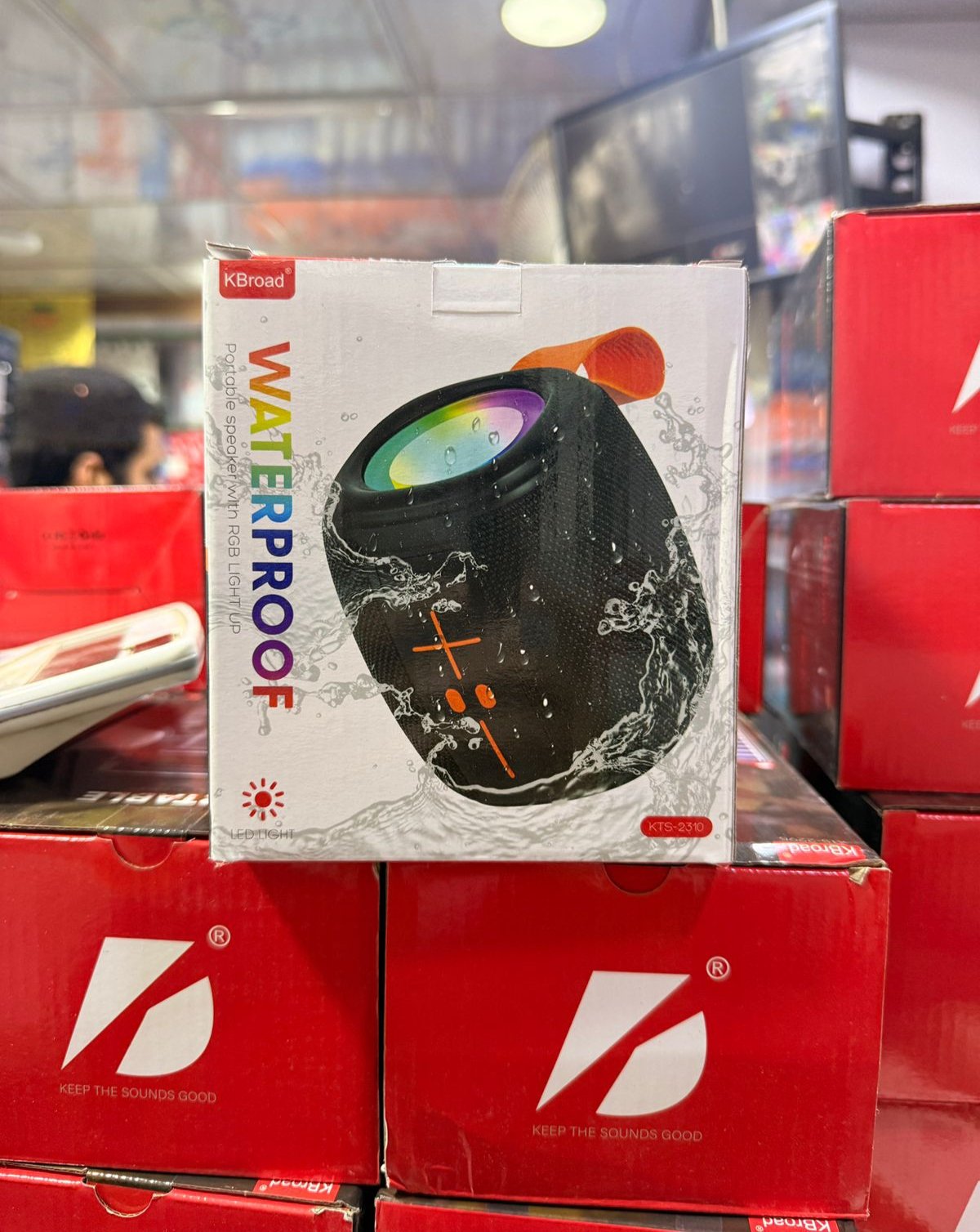 KTS-2310 Waterproof RGB Bluetooth Speaker – Portable Outdoor Wireless Speaker with Deep Bass & - Image 6