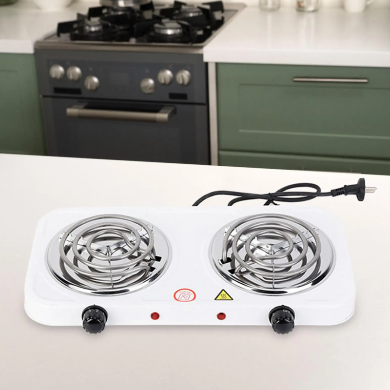 Double Electric Stove | Dual Hot Plate Cooker | Twin Coil Electric Cooking Stove - Image 2