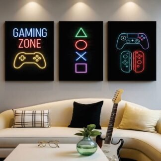 Set of 3 Premium Wall Art Photo Tiles – Modern Home Decor Sets 8x11