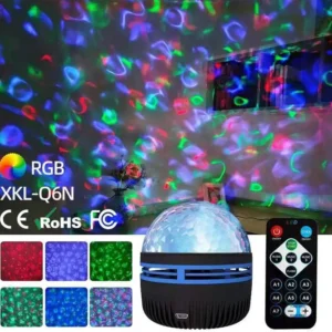 XKL-Q6N RGB LED Projector Light - Galaxy & Party Effect