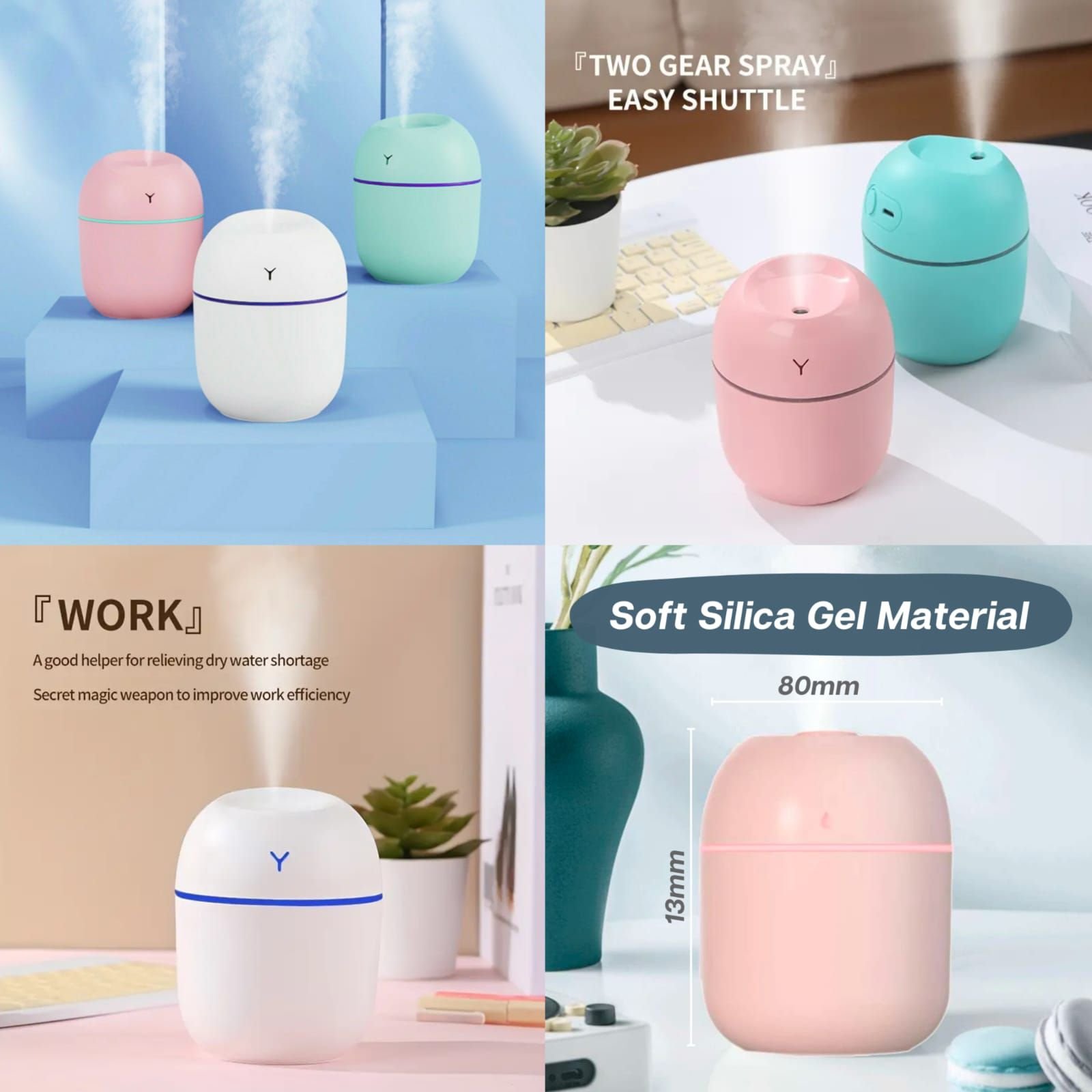 Air Humidifier USB Small Mini Portable Cool Mist Diffuser - Image 2