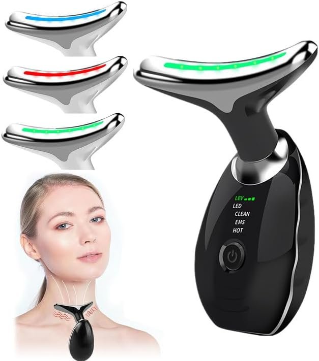 Vegena Face Massager Against Wrinkles, Face Beauty Device, Electric Face Massager Anti-Wrinkle with 3 Modes 45°C Anti-Wrinkle Face Device Skin Tightening Ems Face Care Device Anti-Wrinkle - Image 2