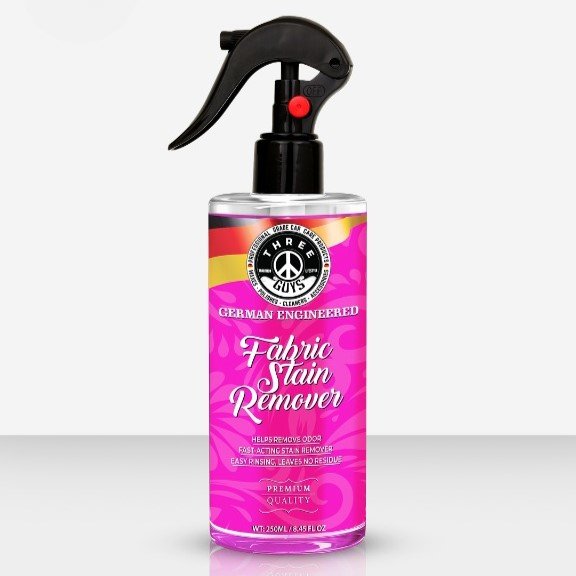 Three Guys Fabric Stain Remover 250ml Fast Acting Cleaner For Carpets Upholstery And Fabric